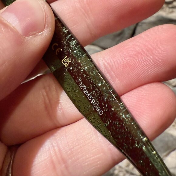 Gucci GG0034 Black Frame Glitter Web Branch Sunglasses - Picture 8 of 13